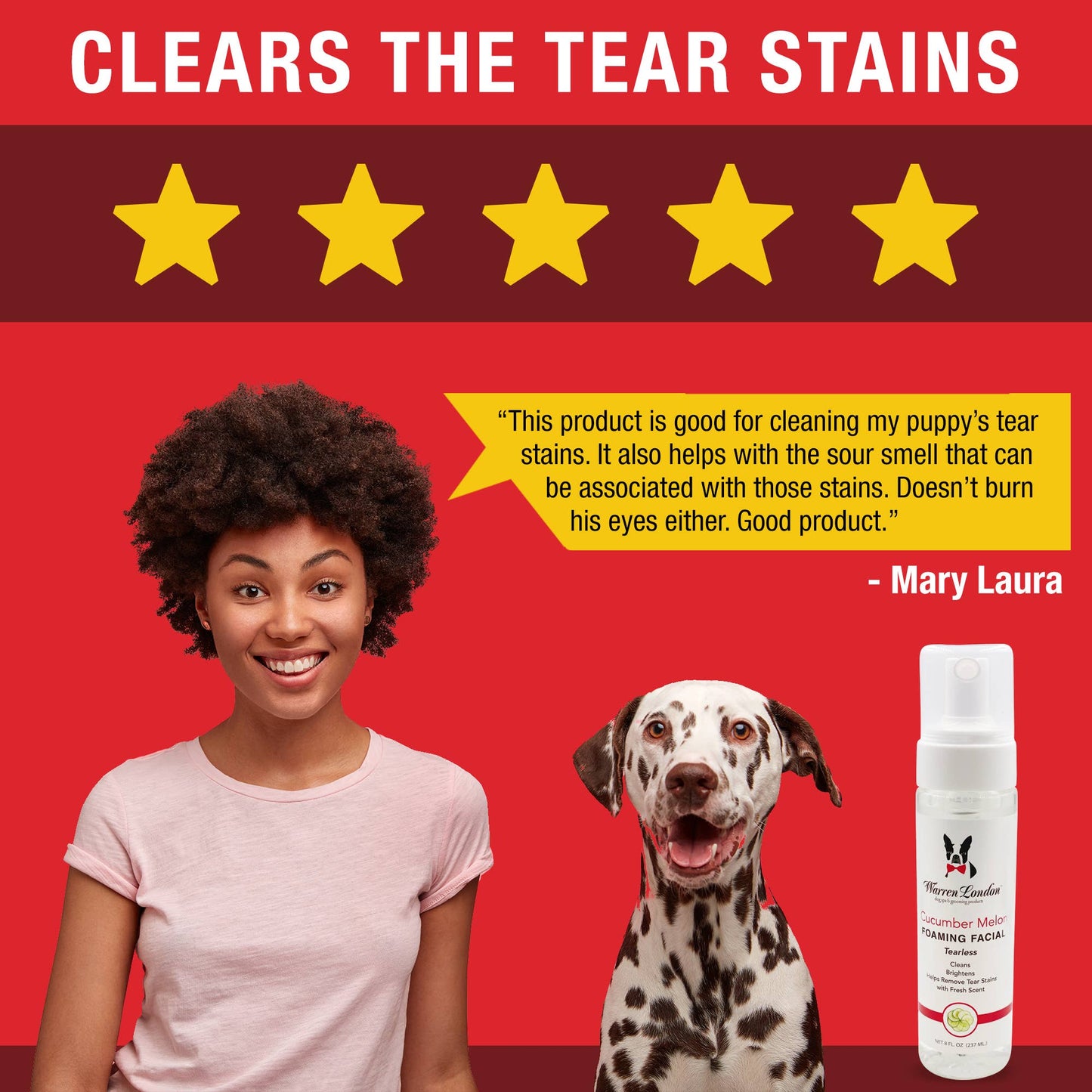 Tearless Shampoo for Dog Faces - Cucumber Melon
