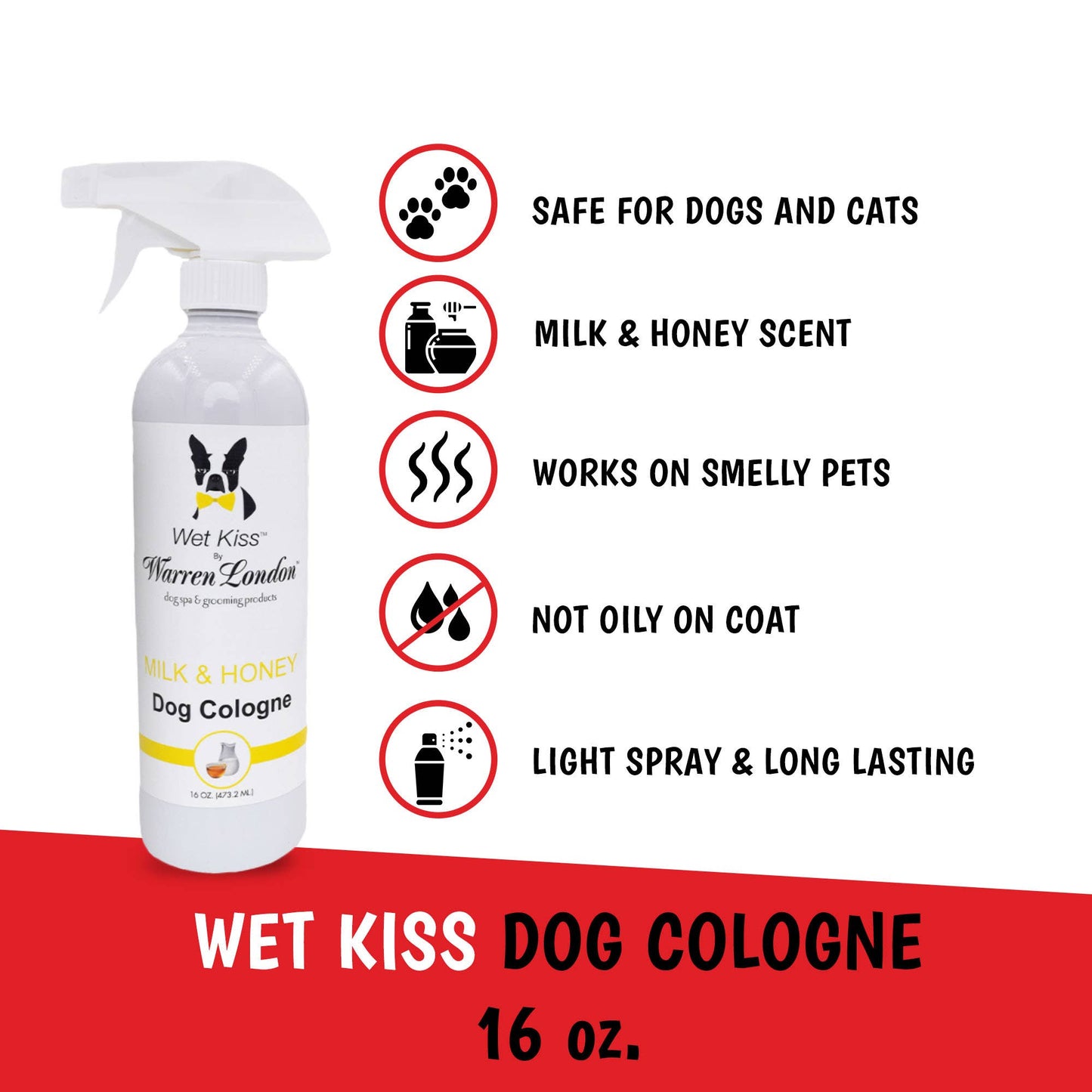 Wet Kiss Dog Cologne - 16 oz