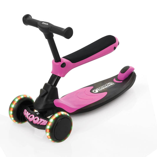 Hauck Skootie Neon Pink Ride-on and scooter in one