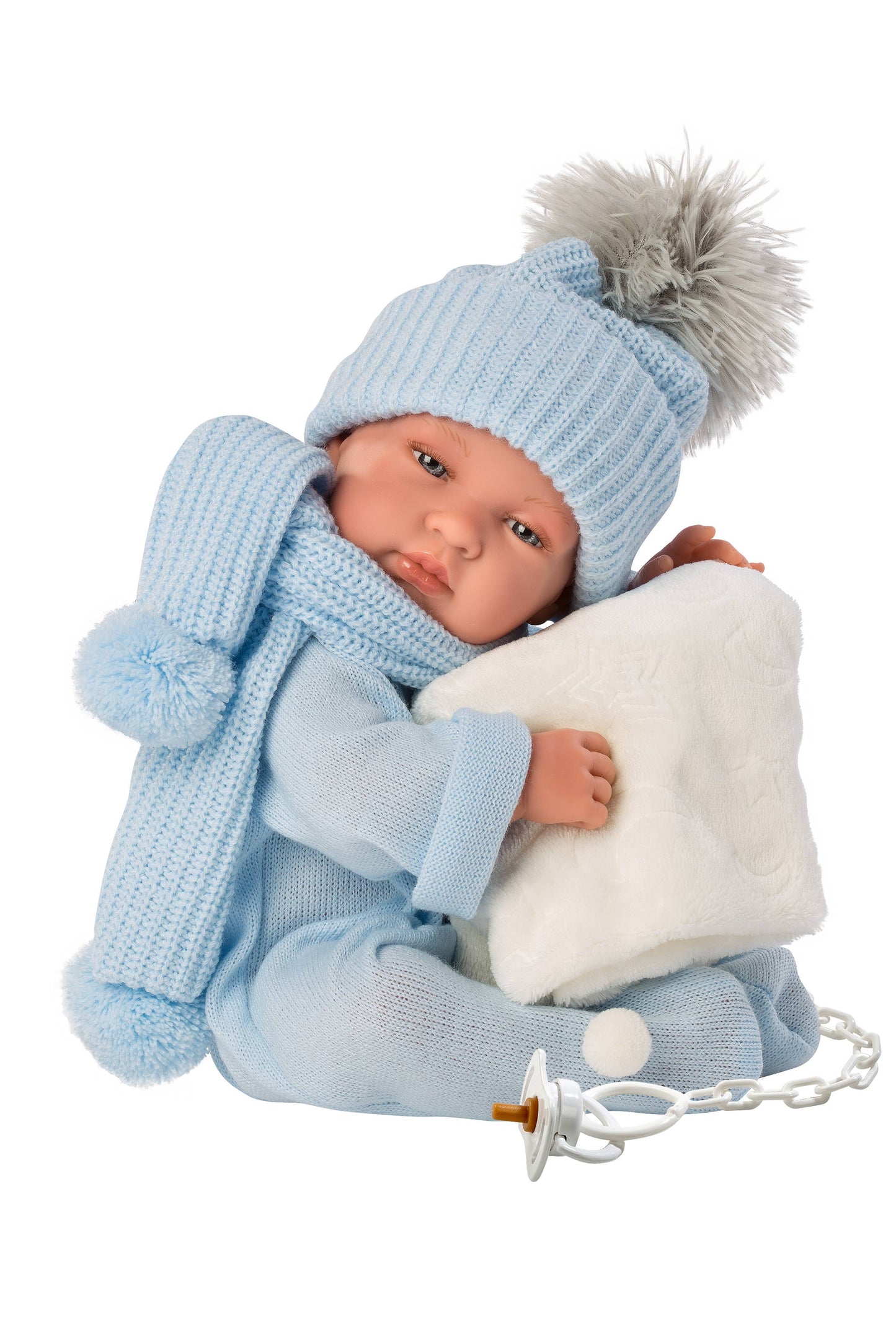 16.9" Anatomically-Correct Newborn Doll Jackson with Blanket