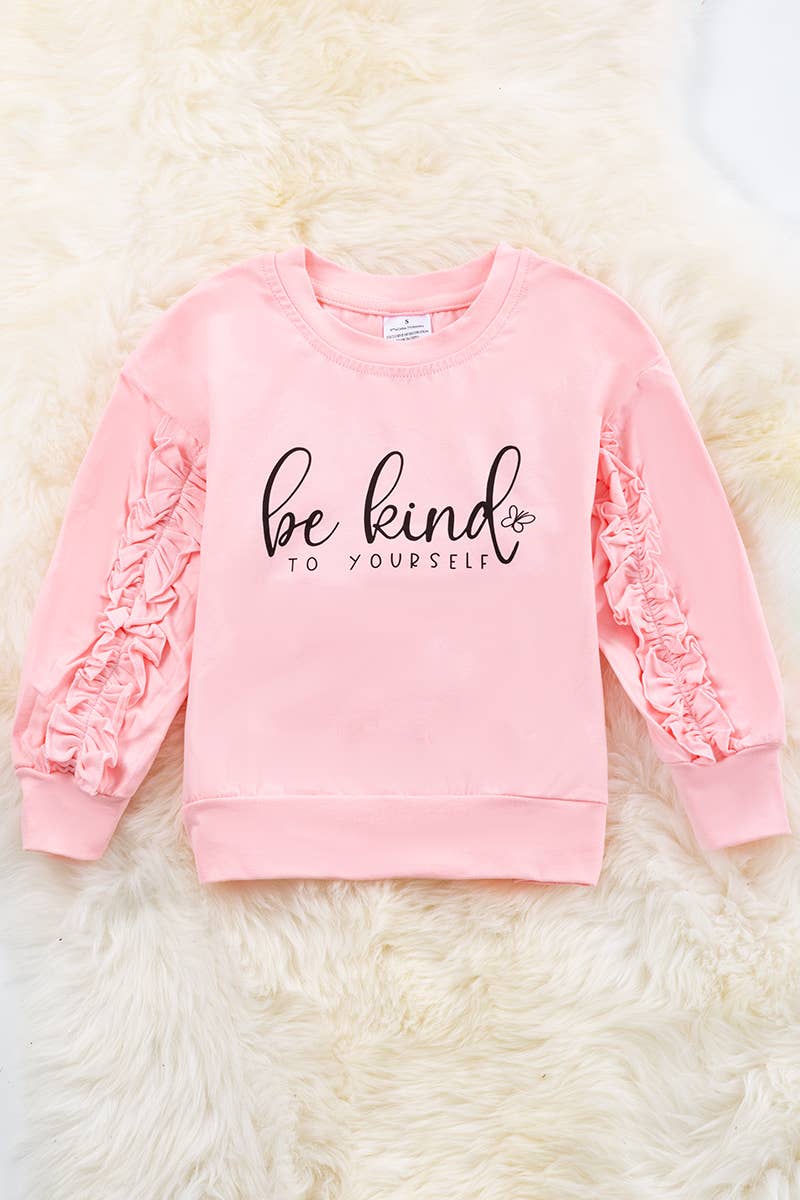 BE KIND TO YOURSELF PINK  SWEATSHIRT