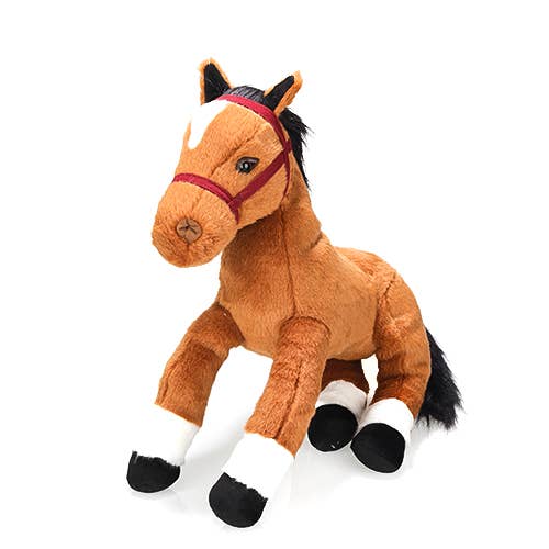 17" Resting Horse Plush - Soft Plush Stuffed Animals