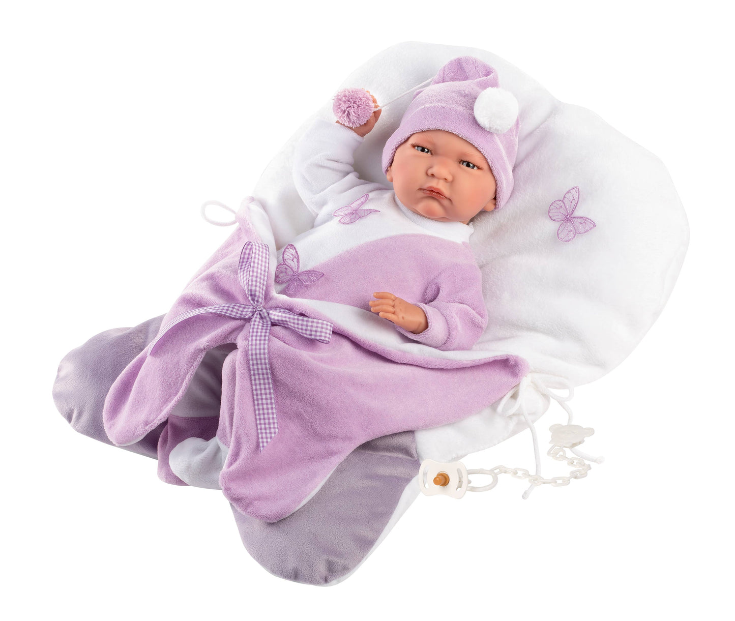 16.5" Articulated Newborn Doll Ruby with Butterfly Sleeping