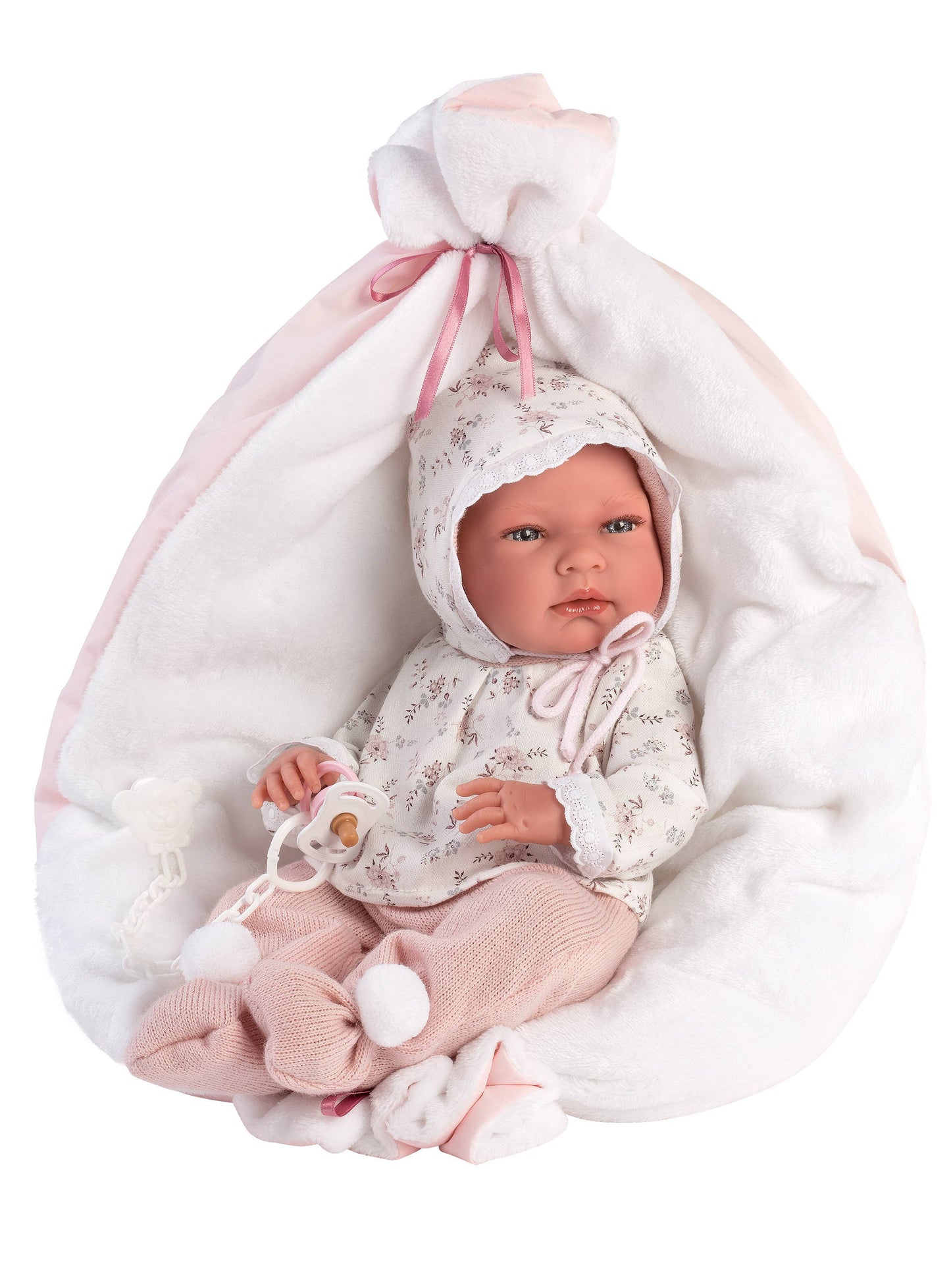 15.7" Anatomically-Correct Newborn Doll Nikki with Cushion