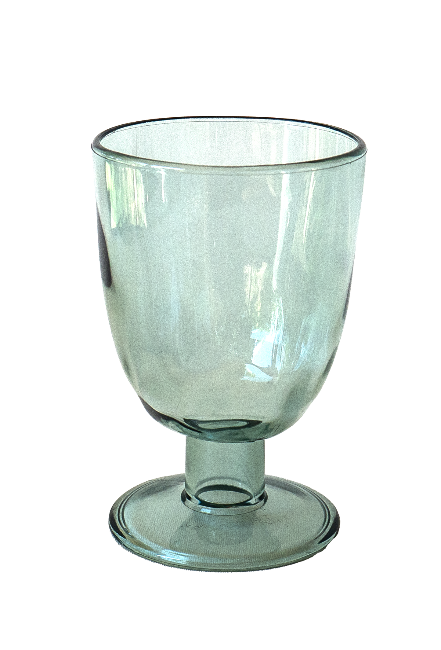 Rustic Goblet, Recycle Green,  14 oz, Set of 6