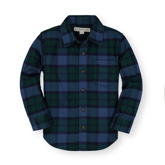 Brushed Flannel Button Down Organic Shirt