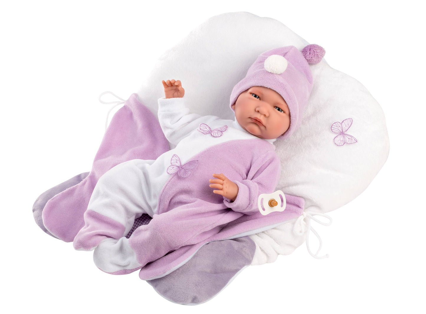 16.5" Articulated Newborn Doll Ruby with Butterfly Sleeping