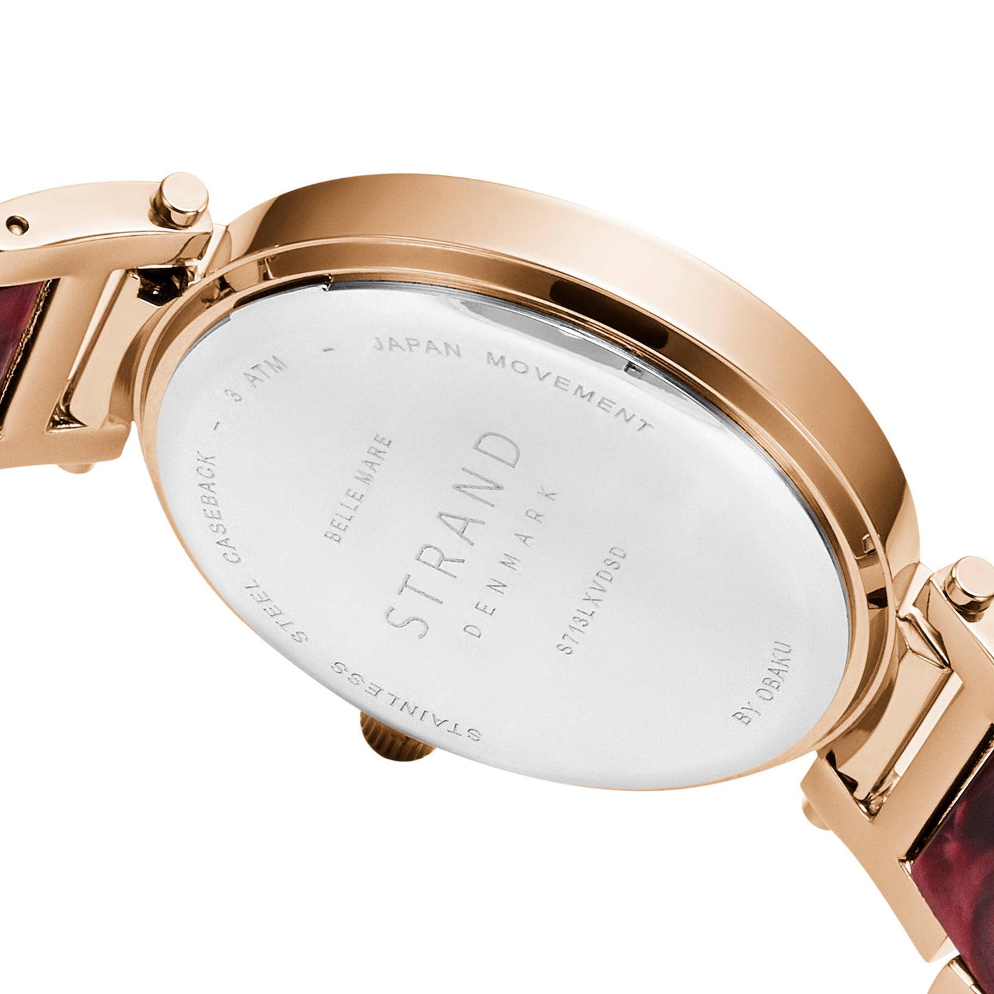 Belle Mare - Scarlett- Mother of Pearl acetate link watch