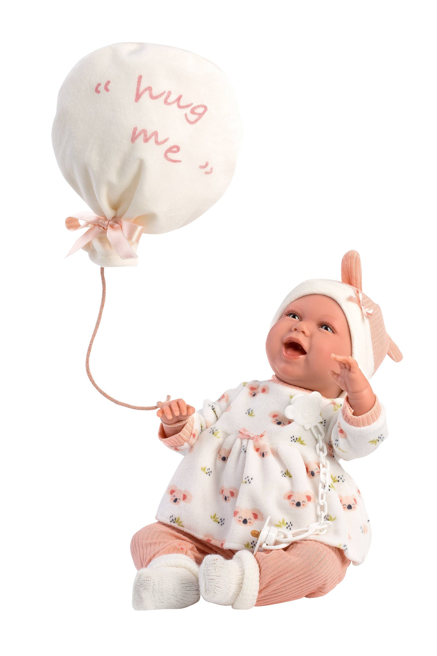 16.5" Soft Body Crying Newborn Doll Payton with Balloon