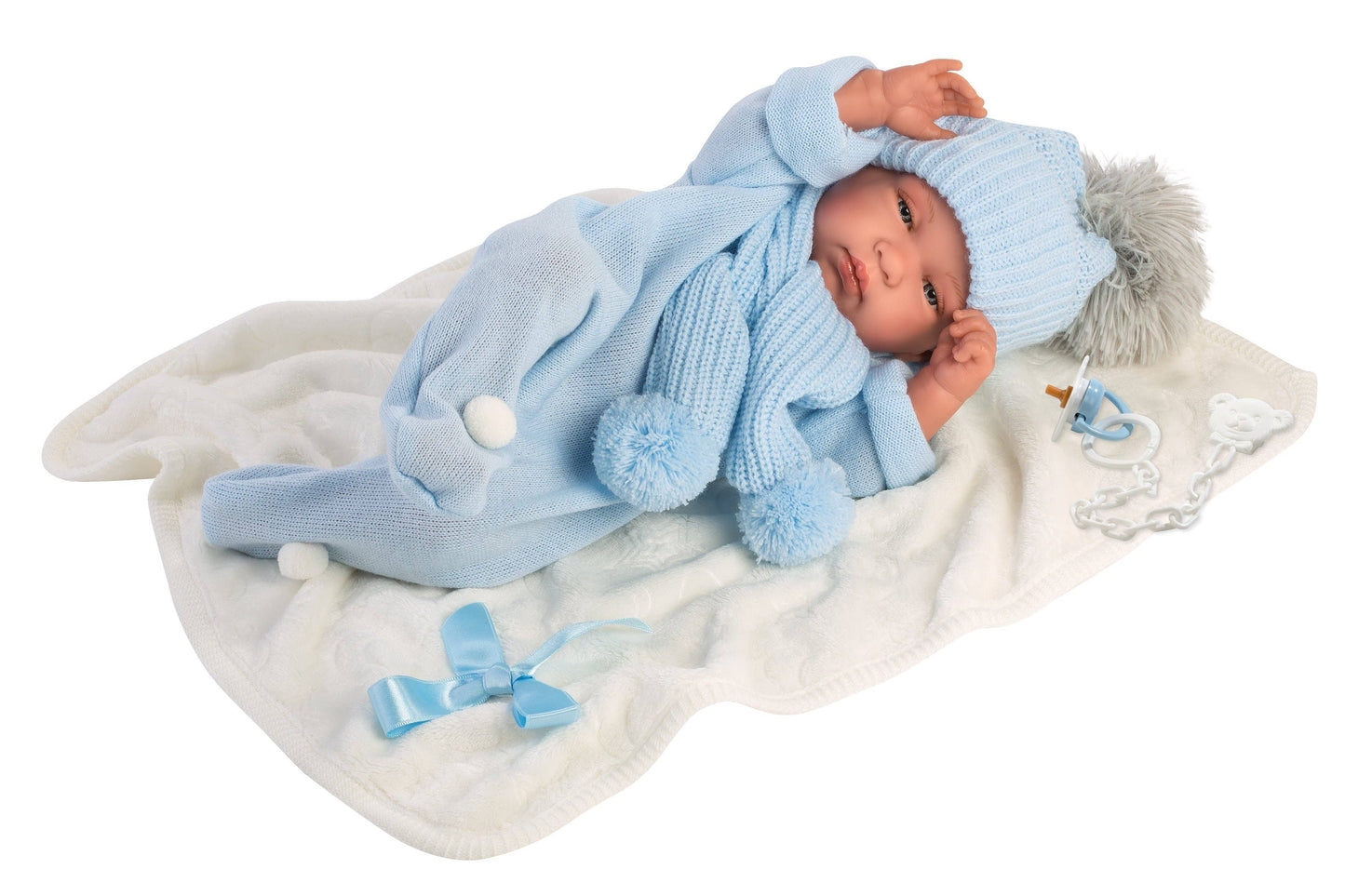 16.9" Anatomically-Correct Newborn Doll Jackson with Blanket