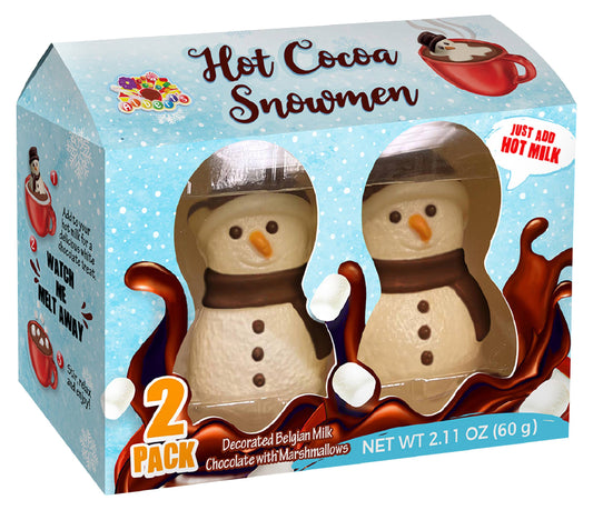 Hot Cocoa Snowmen w/ Marshmallows, 2pk