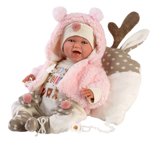 16.5" Articulated Newborn Kassidy with Cushion