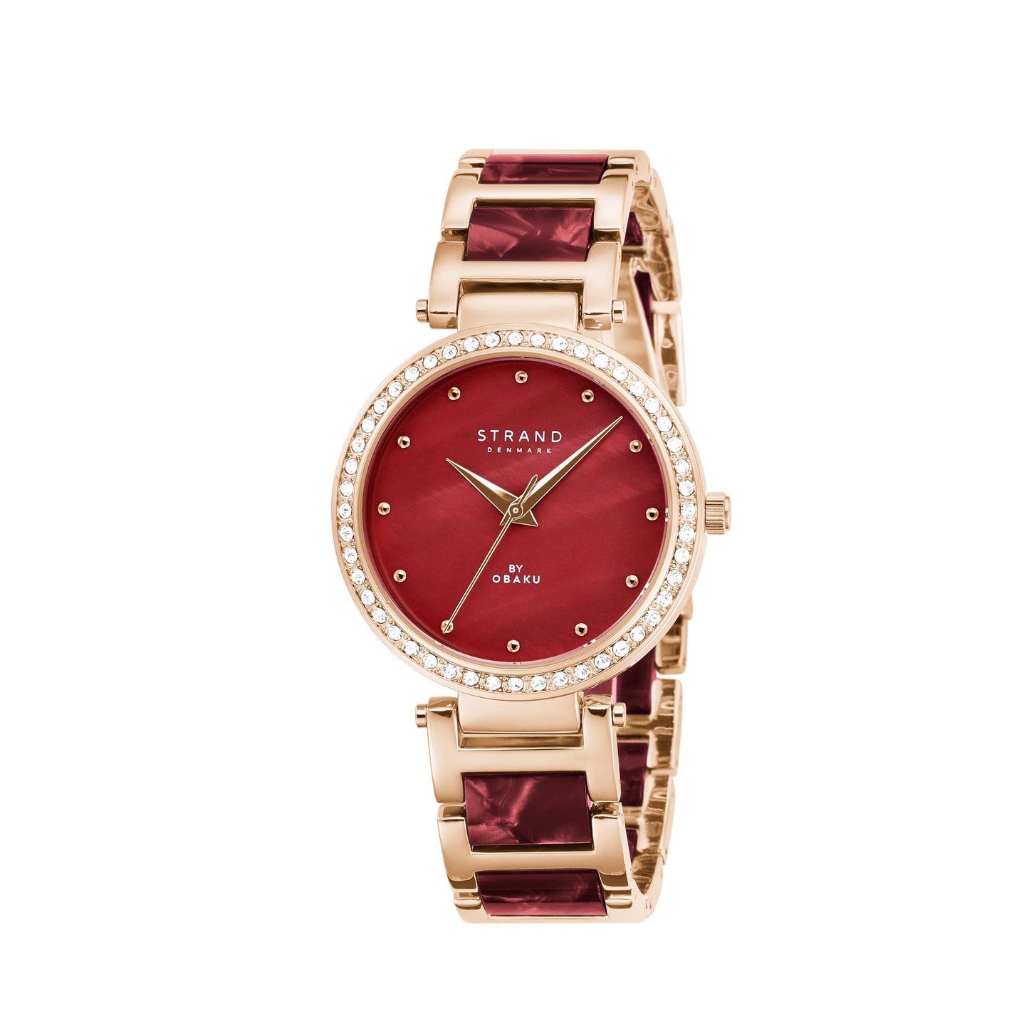 Belle Mare - Scarlett- Mother of Pearl acetate link watch