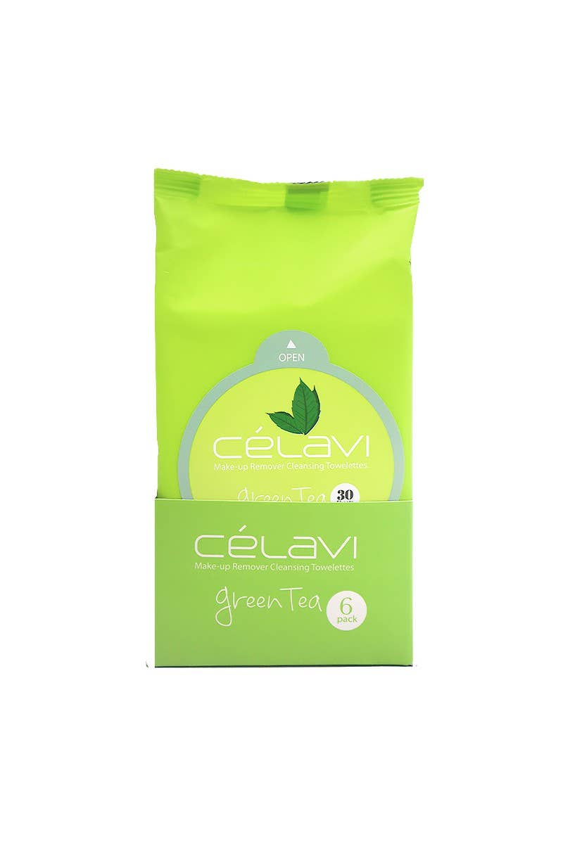 Celavi MT003z Makeup Cleansing Towelette Green Tea