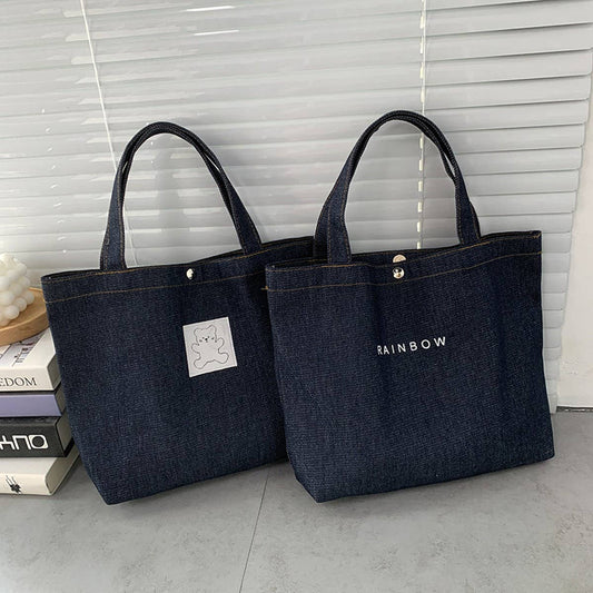 TOTE BAGS WITH EXQUISITE DENIM