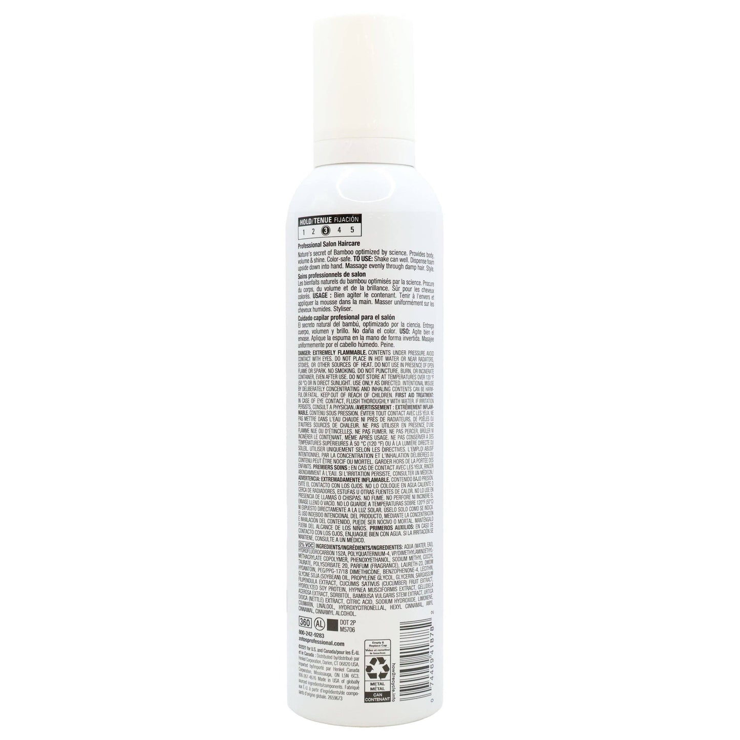 Biotera Alcohol Free Styling Hair Mousse 9 Oz.