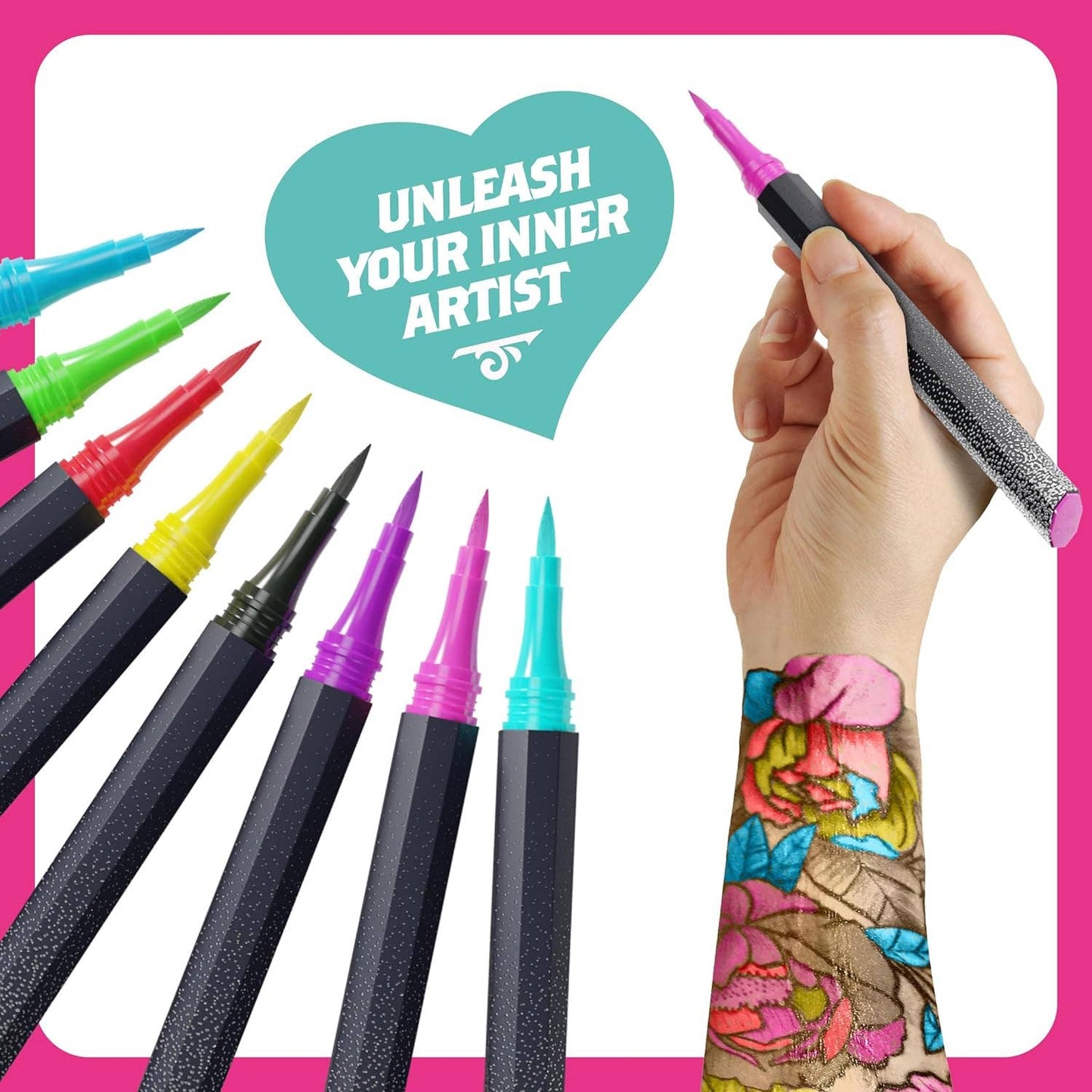 Temporary Tattoo Body Markers - Skin Tattoos Pen for Kids