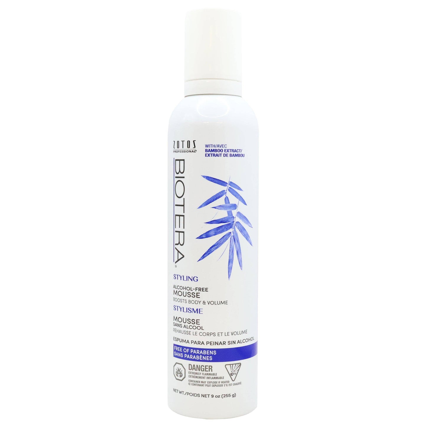 Biotera Alcohol Free Styling Hair Mousse 9 Oz.