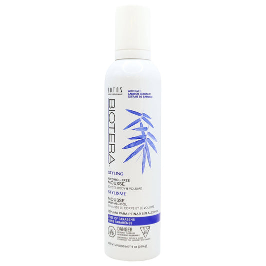 Biotera Alcohol Free Styling Hair Mousse 9 Oz.