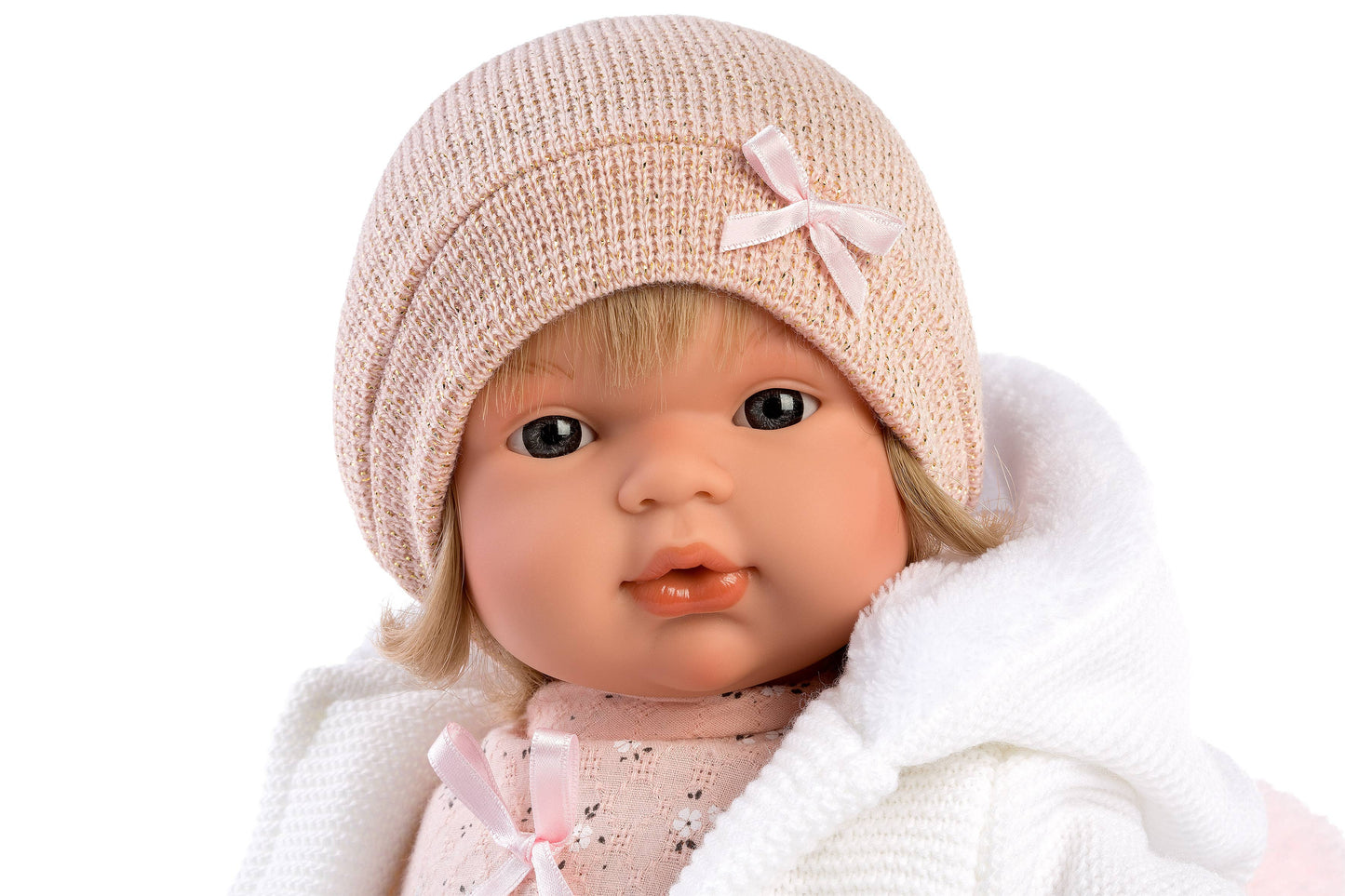 15" Soft Body Crying Baby Doll Mandy with Blanket