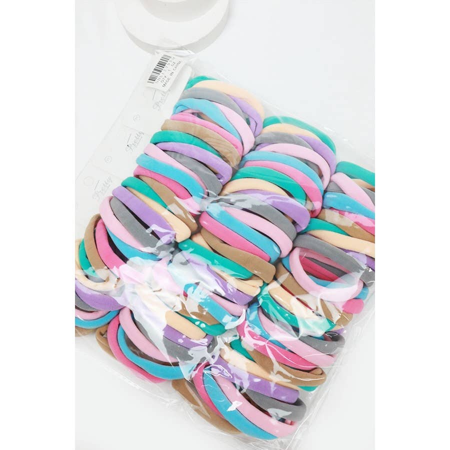 8-Pcs Multicolor Elastic Hair Tie Set