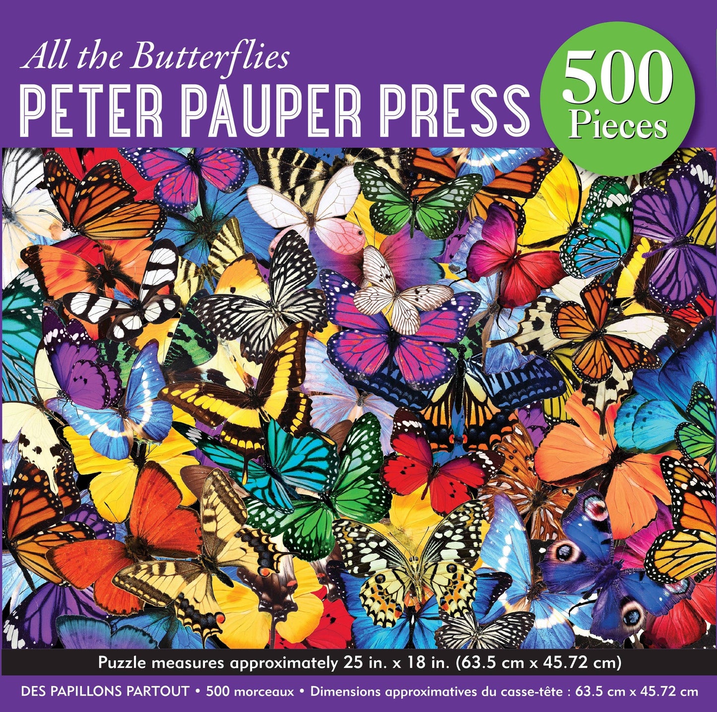 All the Butterflies 500 Piece Jigsaw Puzzle