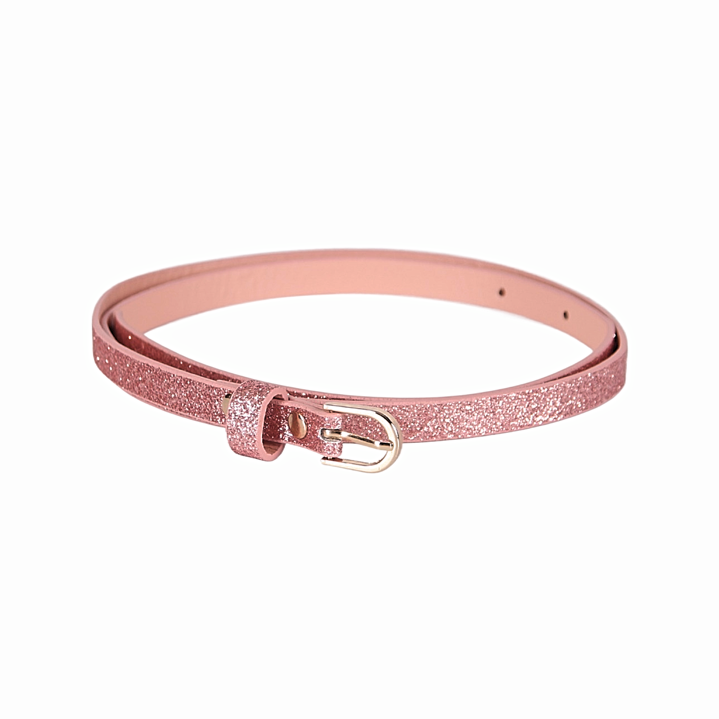 Children's Skinny Glitter Belt - Rose Gold (4-14Y)