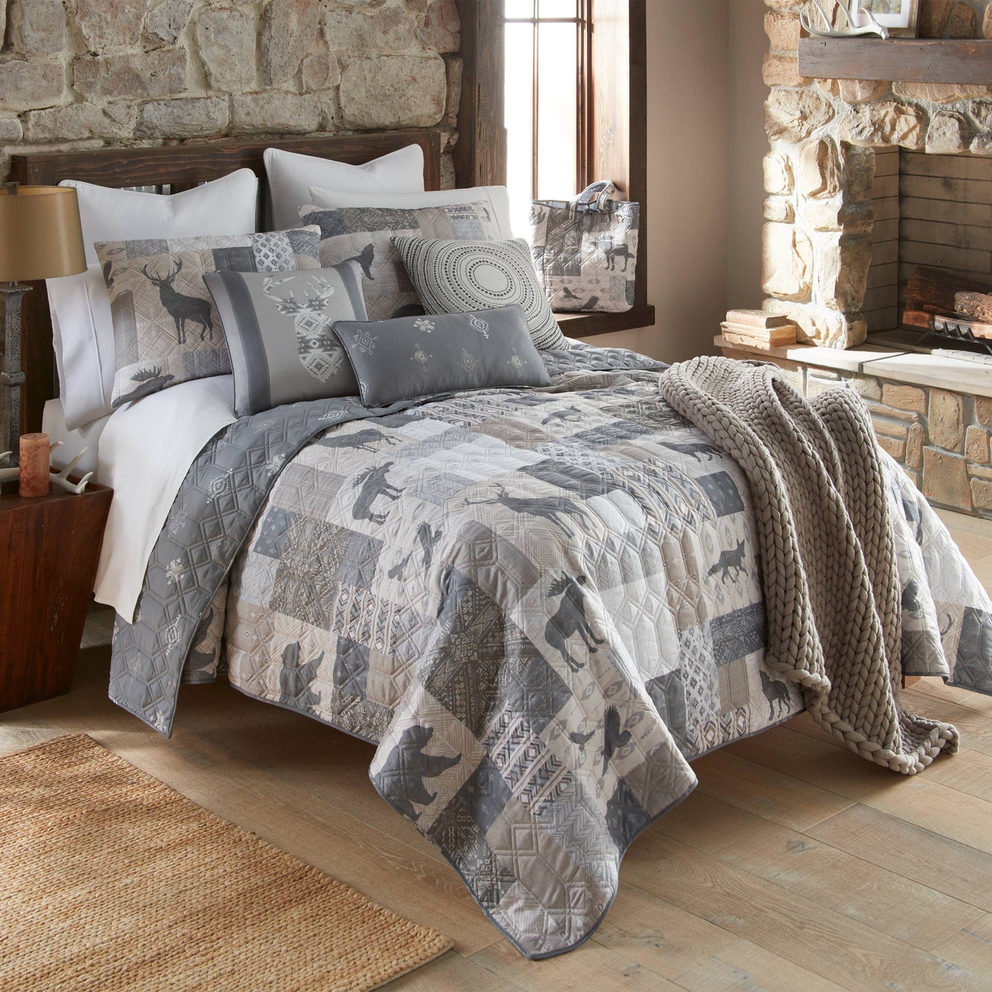 Wyoming 3pc Quilted Bedding Set