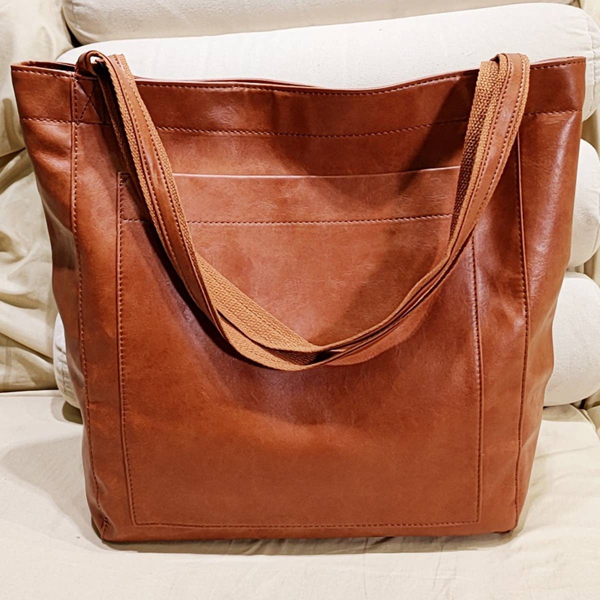 WOMEN SOFT PU LEATHER TOTE BAG_CWAB0561