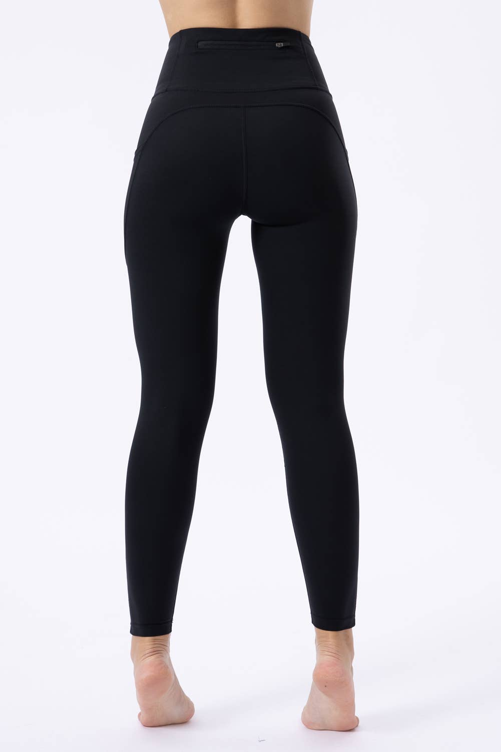 Black High Waist Leggings Tummy Control