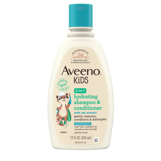 Aveeno Kids 2 in 1 Hypoallergenic Shampoo&Conditioner, 12oz