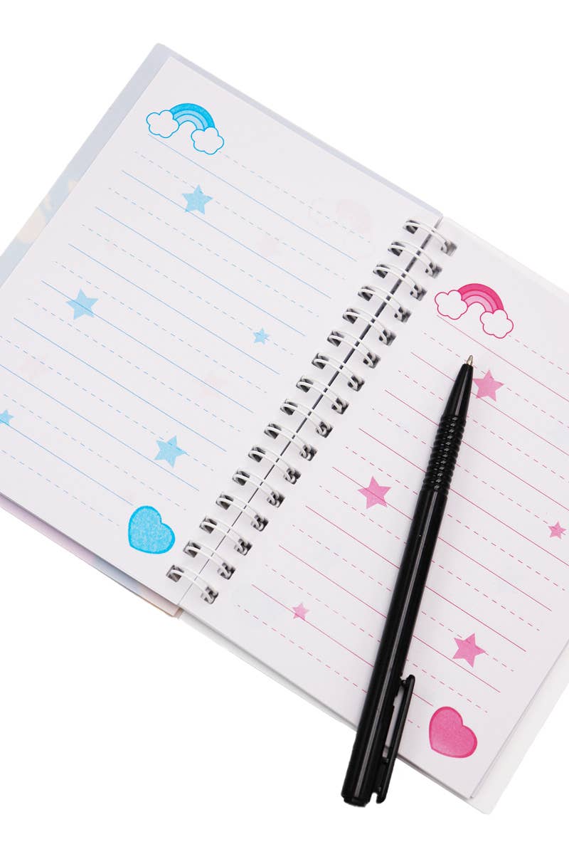 Unicorn 60 Page Mini Diary Notebook with Pen