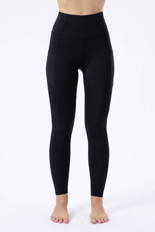 Black High Waist Leggings Tummy Control