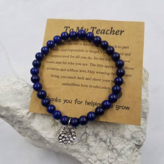 Teacher Lapis Lazuli Stone Bracelet