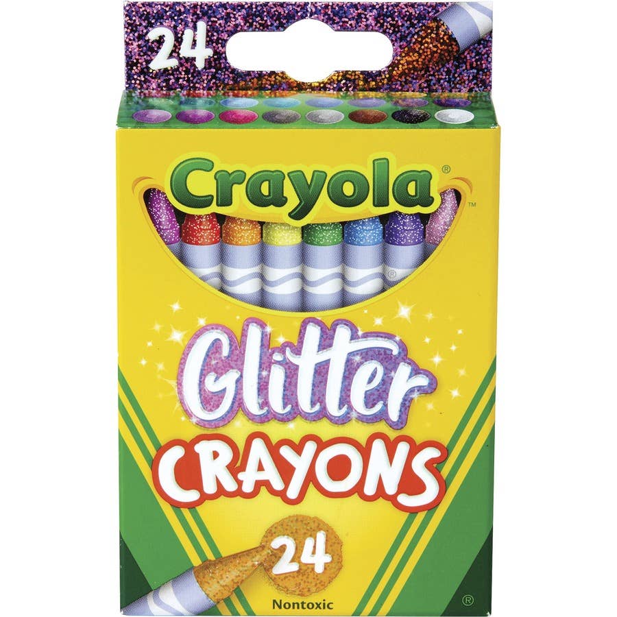 6-pack 24 Count Crayola Glitter Crayons