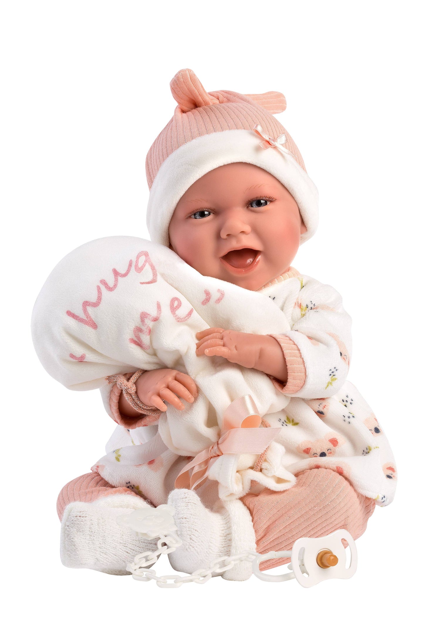 16.5" Soft Body Crying Newborn Doll Payton with Balloon