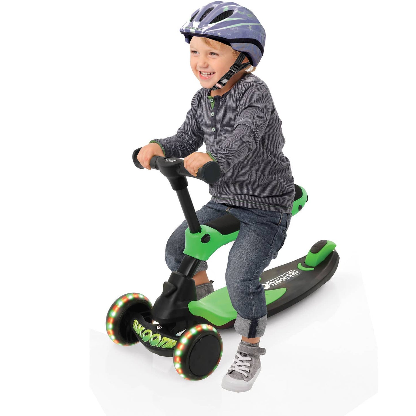 Hauck Skootie Neon Green Ride-on and scooter in one